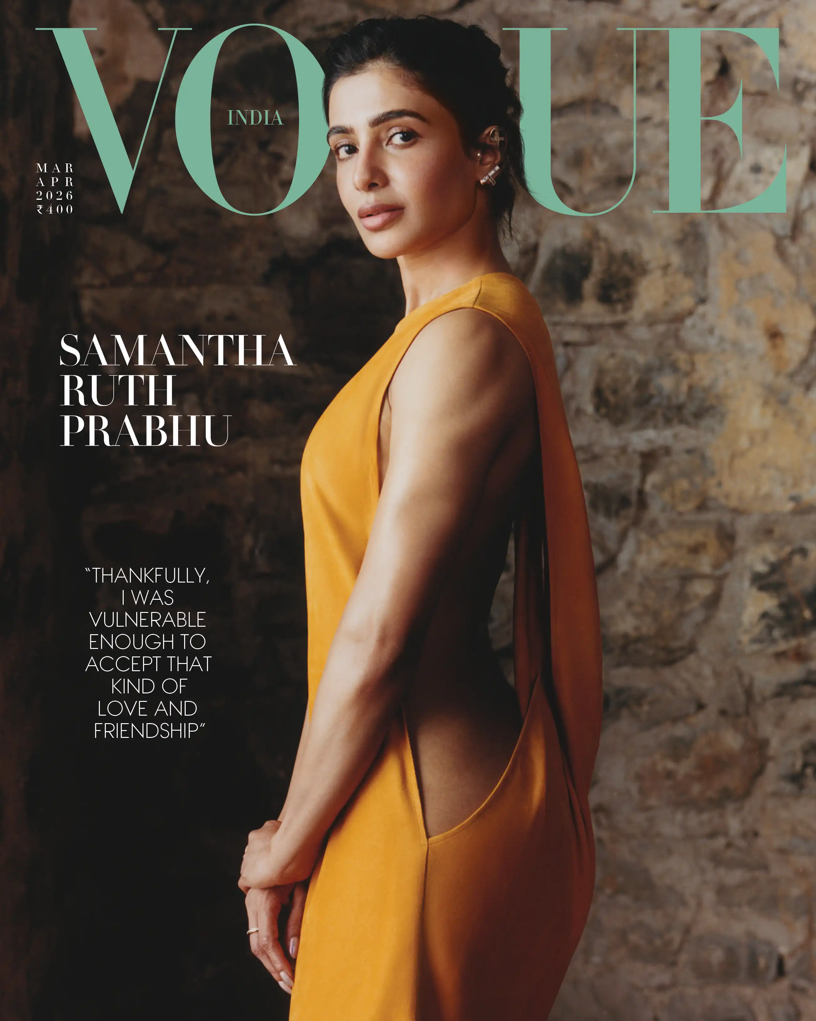 Vogue India March-April 2026 - Samantha Ruth Prabhu - Photographed by Bikramjit Bos