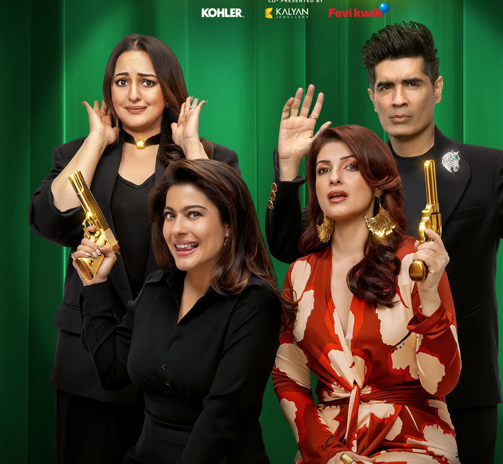 Sonakshi Sinha and Manish Malhotra Join Kajol and Twinkle Khanna on Two Much