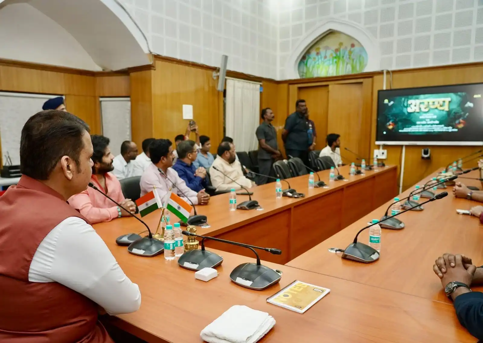 Chief Minister Devendra Fadnavis Unveils Poster of 'Aranya' Film