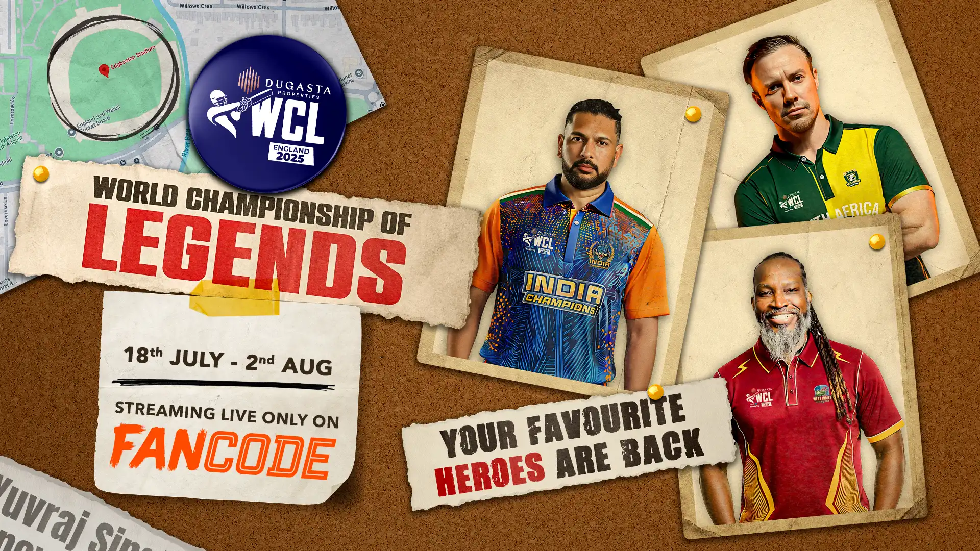 FanCode renews digital partnership with Dugasta Properties World Championship of Legends