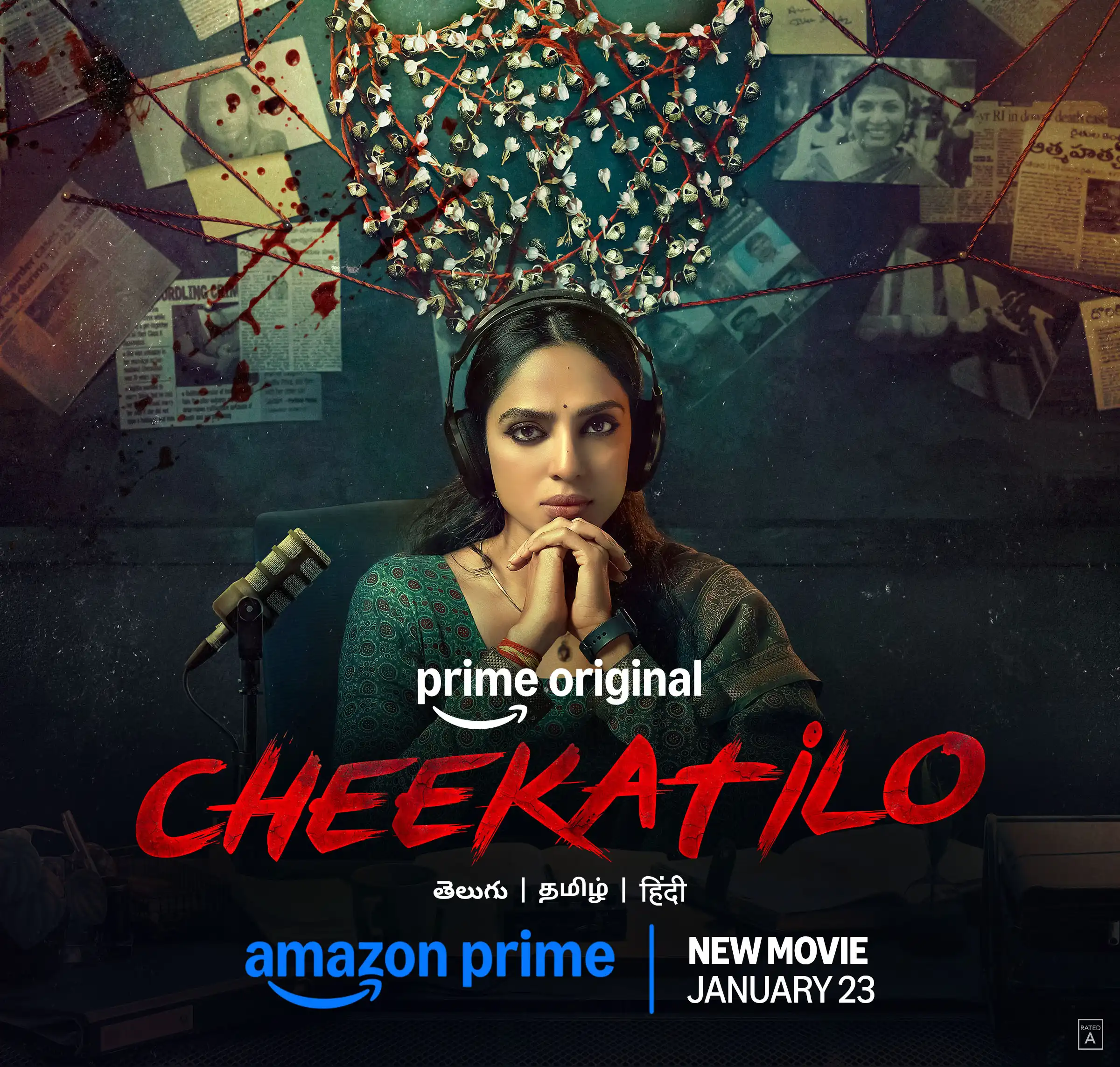 Prime Video Unveils Trailer of Telugu Crime Thriller Movie Cheekatilo