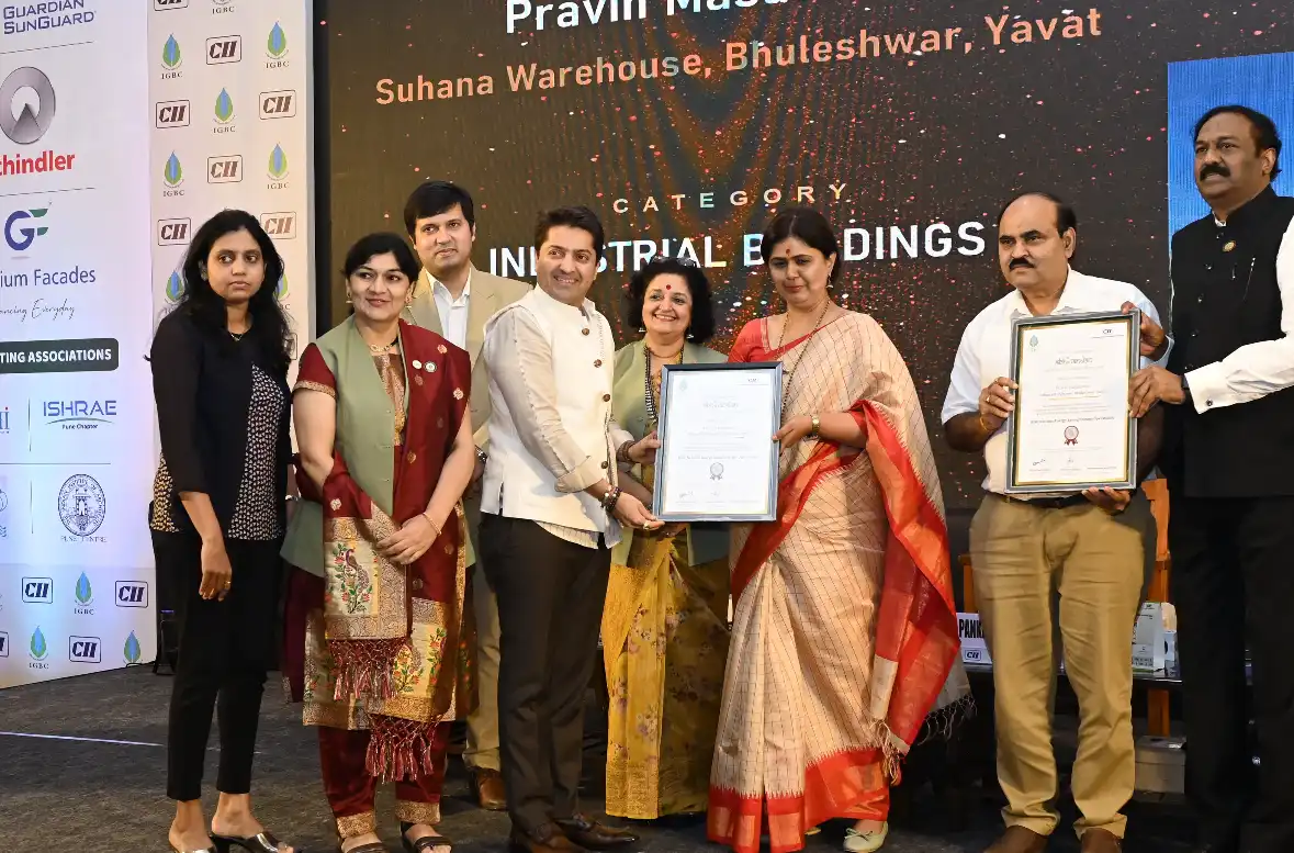 Suhana Warehouse, Yavat receives IGBC Net Zero Energy Certification at Pune’s IGBC Green Summit