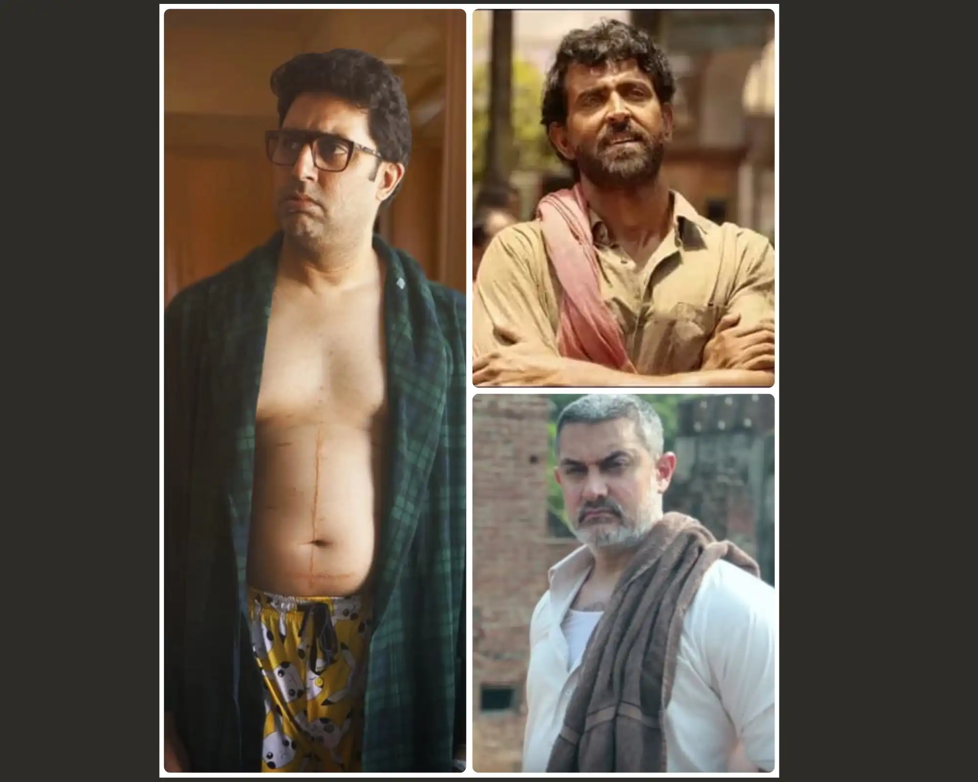 Bollywood’s Shapeshifters: Hrithik Abhishek and Aamir’s Transformational Journey