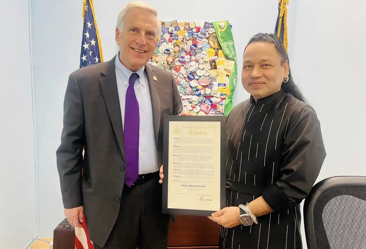 Padma Shri Kailash Kher Honored by New York State Assembly 