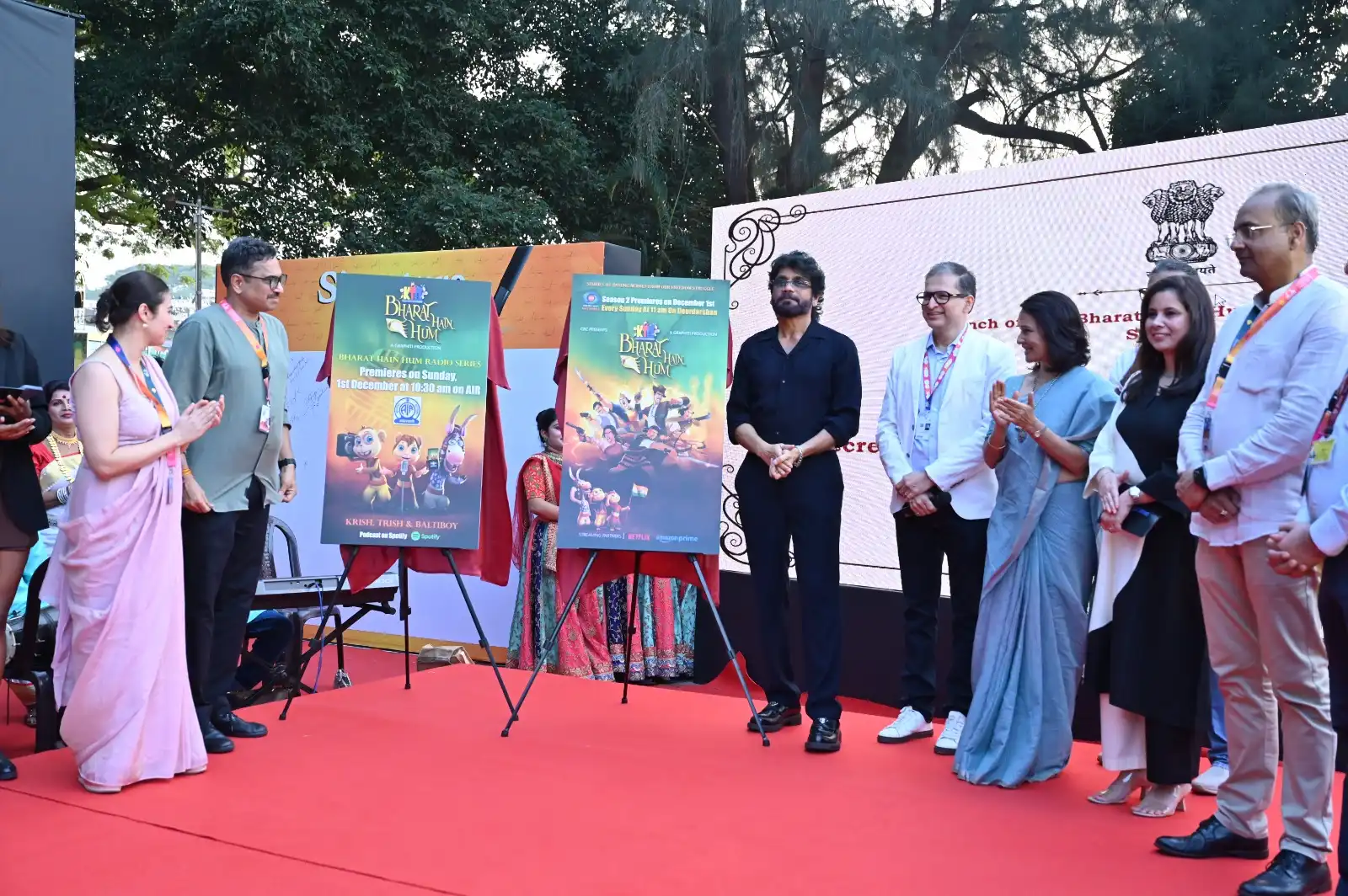 Nagarjuna launches Season 2 of the Celebrated Animated Series Krish, Trish, and Baltiboy: Bharat Hain Hum, at IFFI Goa