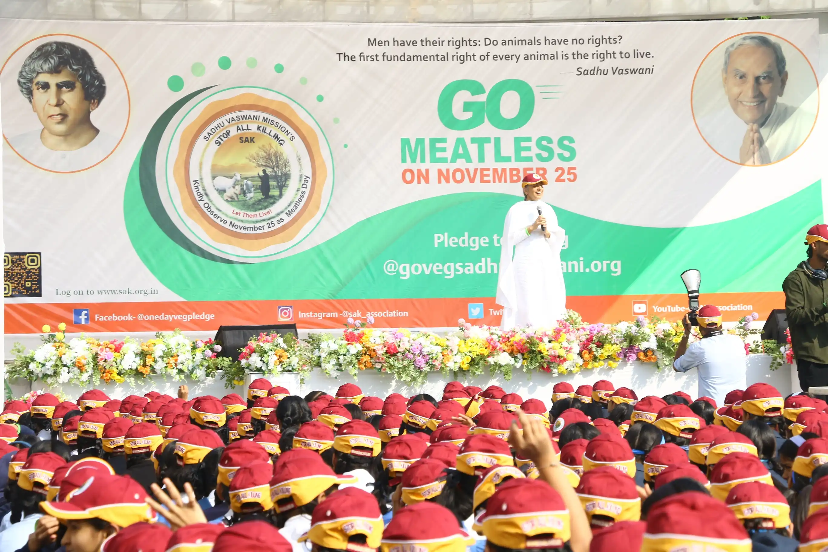 World Observes International Meatless Day in Honour of Sadhu Vaswani’s 146th Birth Anniversary