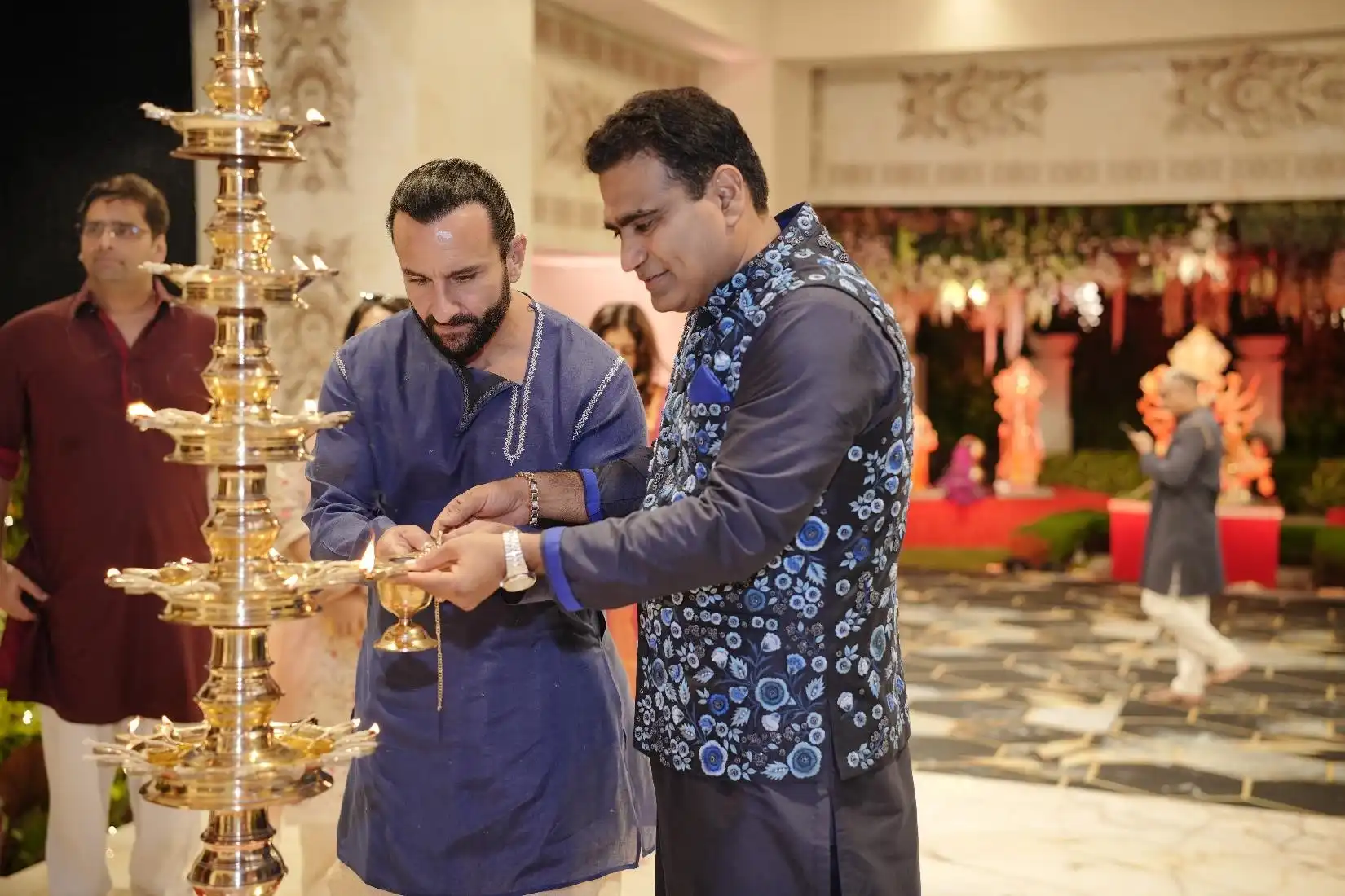 Actor Saif Ali Khan with Rajesh Kalyanaraman at #KalyanNavratri