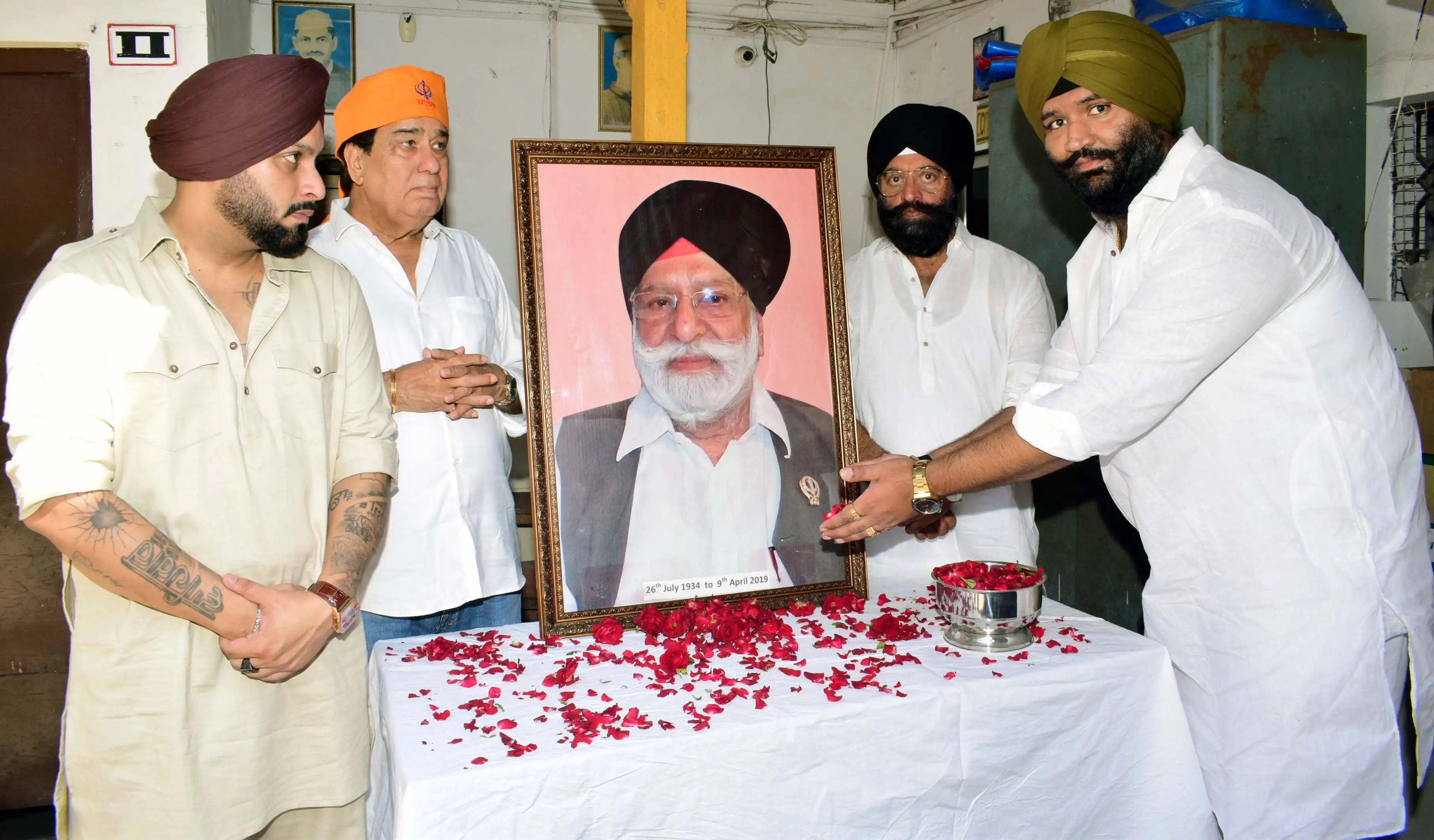 Juggy Sandhu, Mohan Baggad, Maninder Suri and Jaspal Singh Suri 