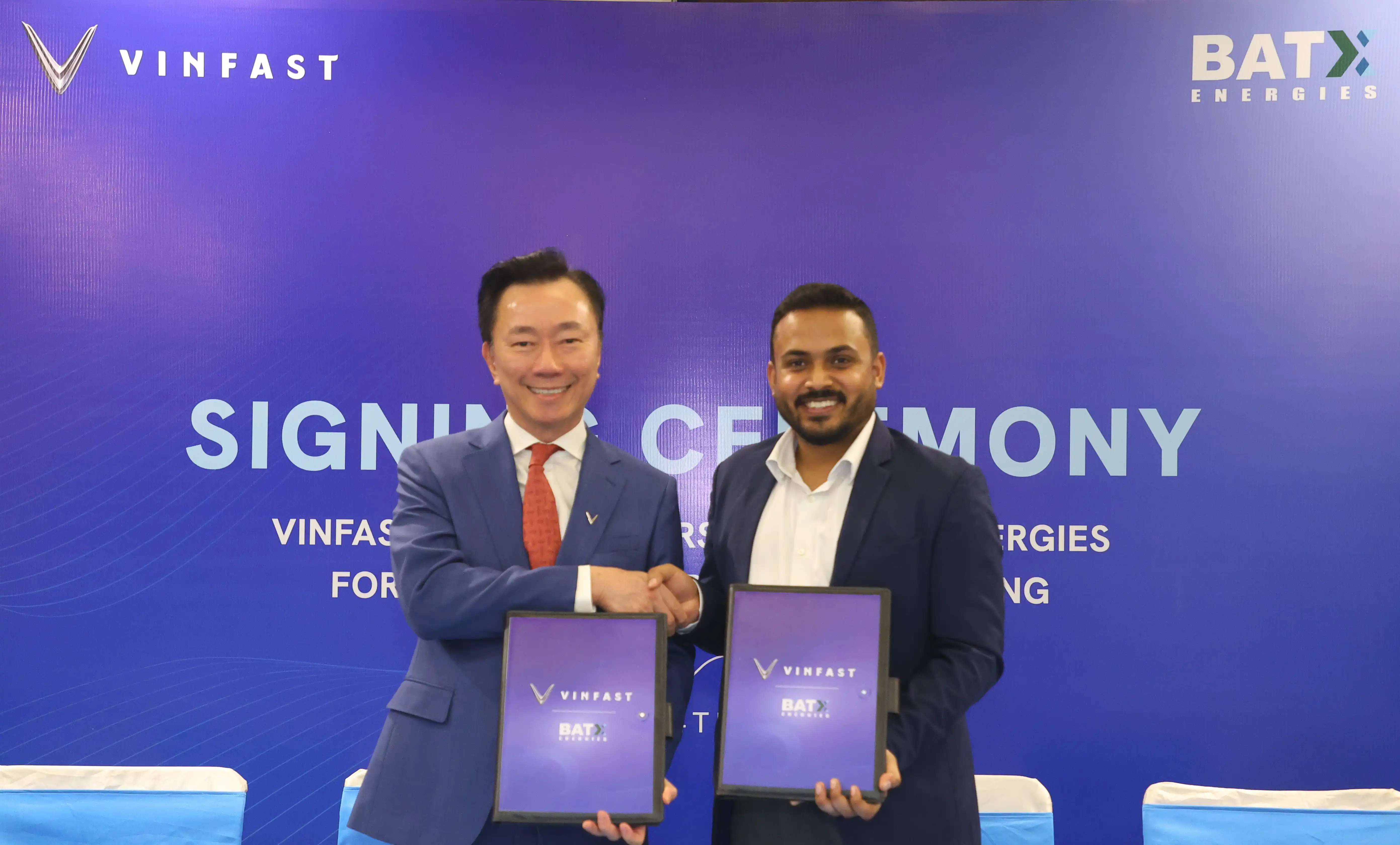 Vinfast India And BatX Energies Signs Agreement For High Voltage Battery Recycling