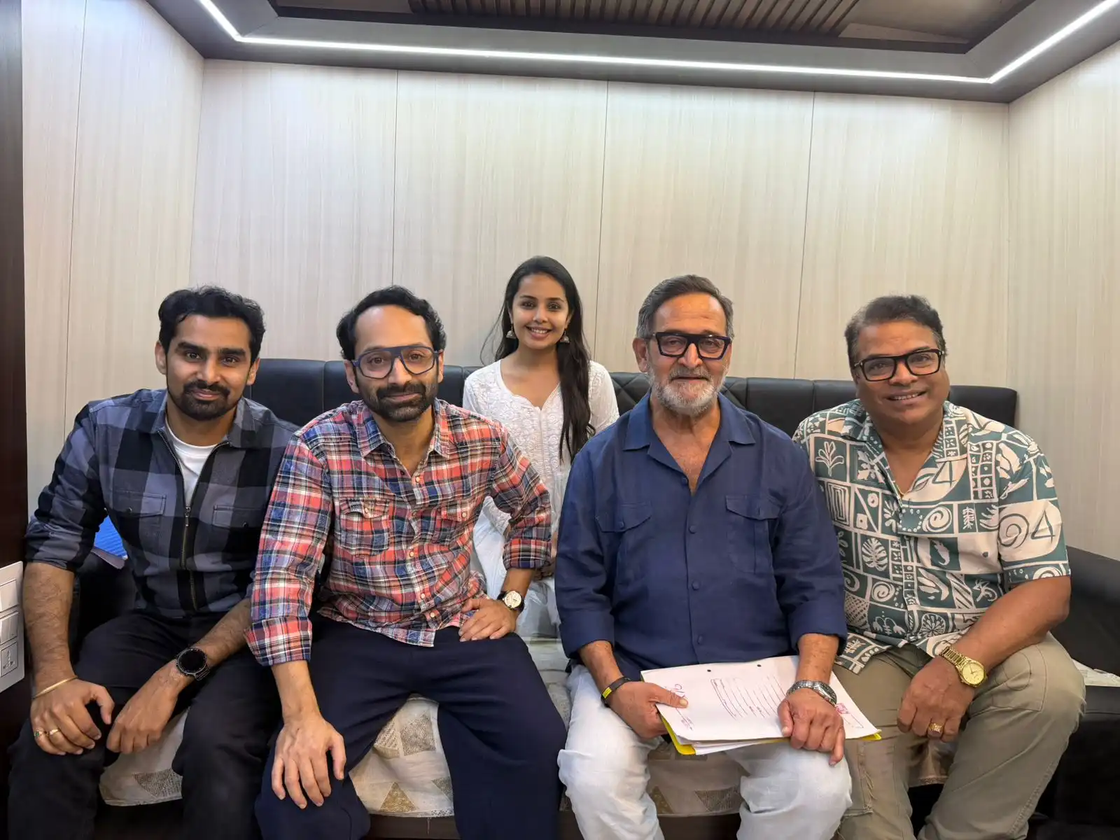 Actor Fahadh Faasil Meets the Team and Extends Best Wishes