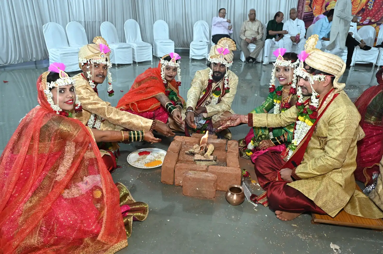 Grand mass marriages celebration of 15 couples held at Punyadham Ashram