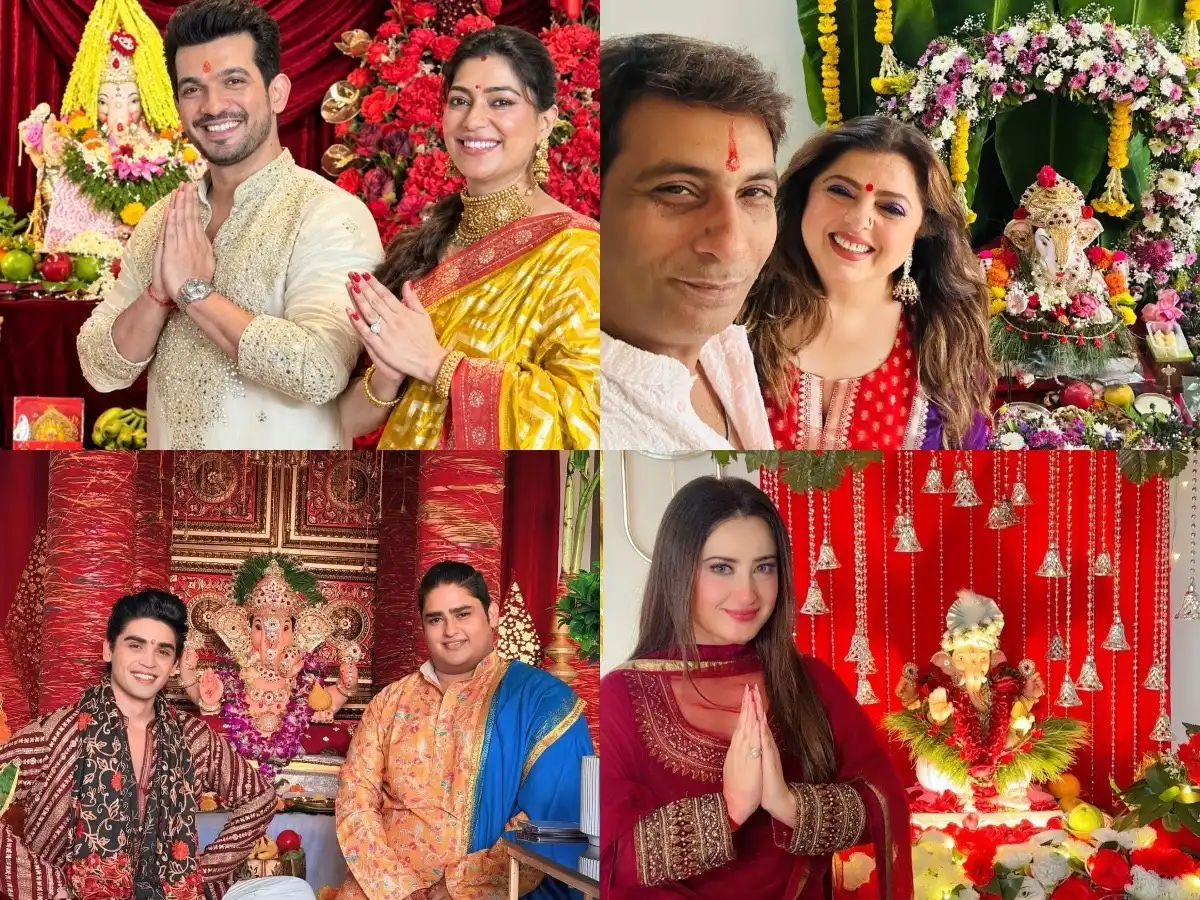Stars welcome Bappa home with faith and festive cheer