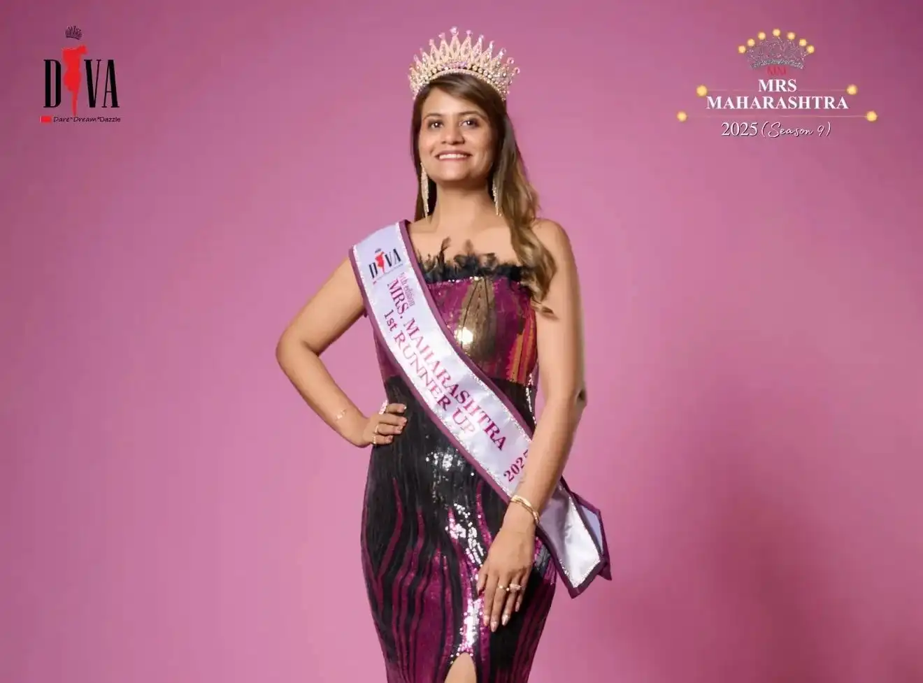 From Tech to the Ramp: Ridma Kakani Crowned 1st Runner Up at  Mrs Maharashtra Season 9