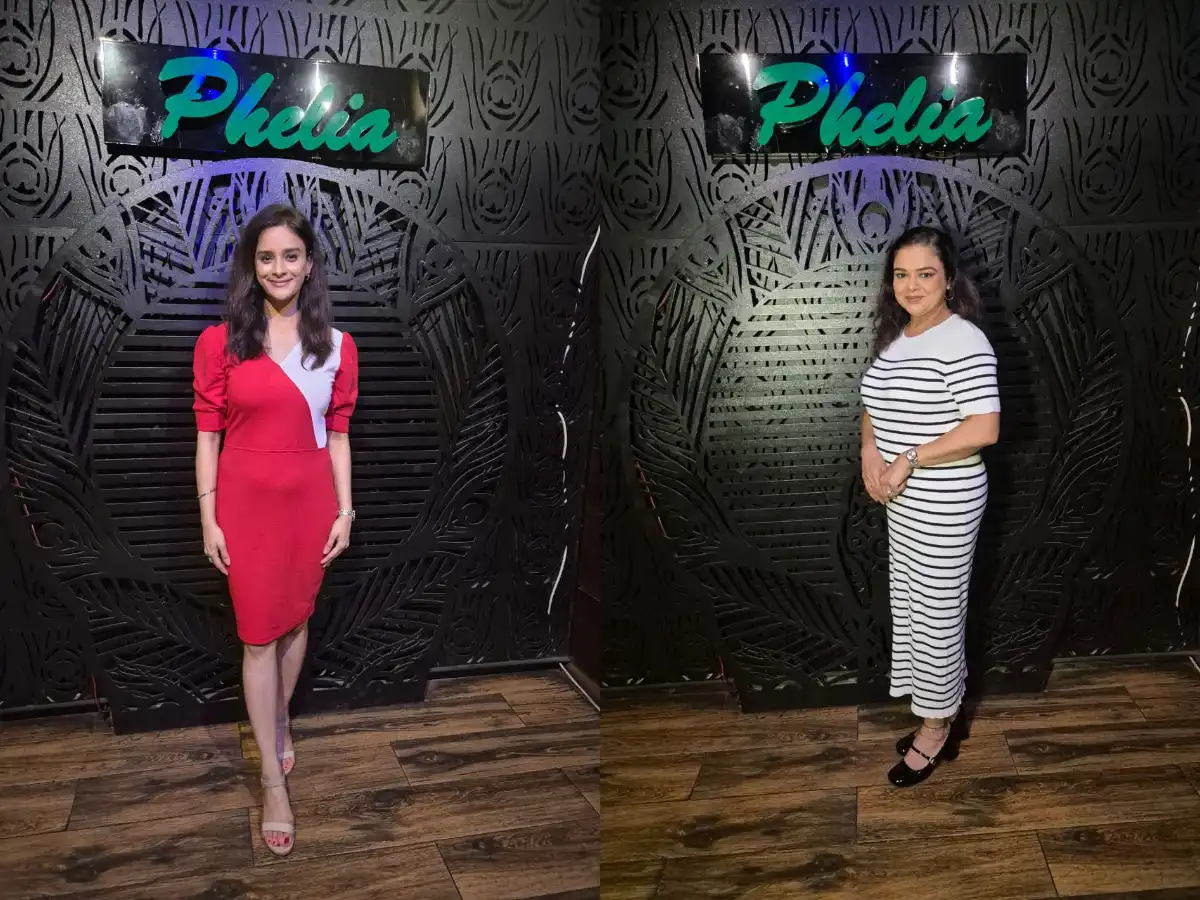 Gulfam Hussain and Harleen Kaur Sethi spotted at Phelia Lounge!