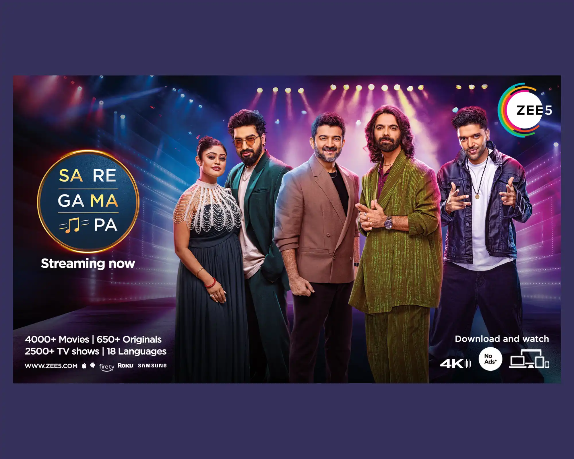 Sa Re Ga Ma Pa Is Back with Fresh Voices and Stellar Mentors on ZEE5 Global!