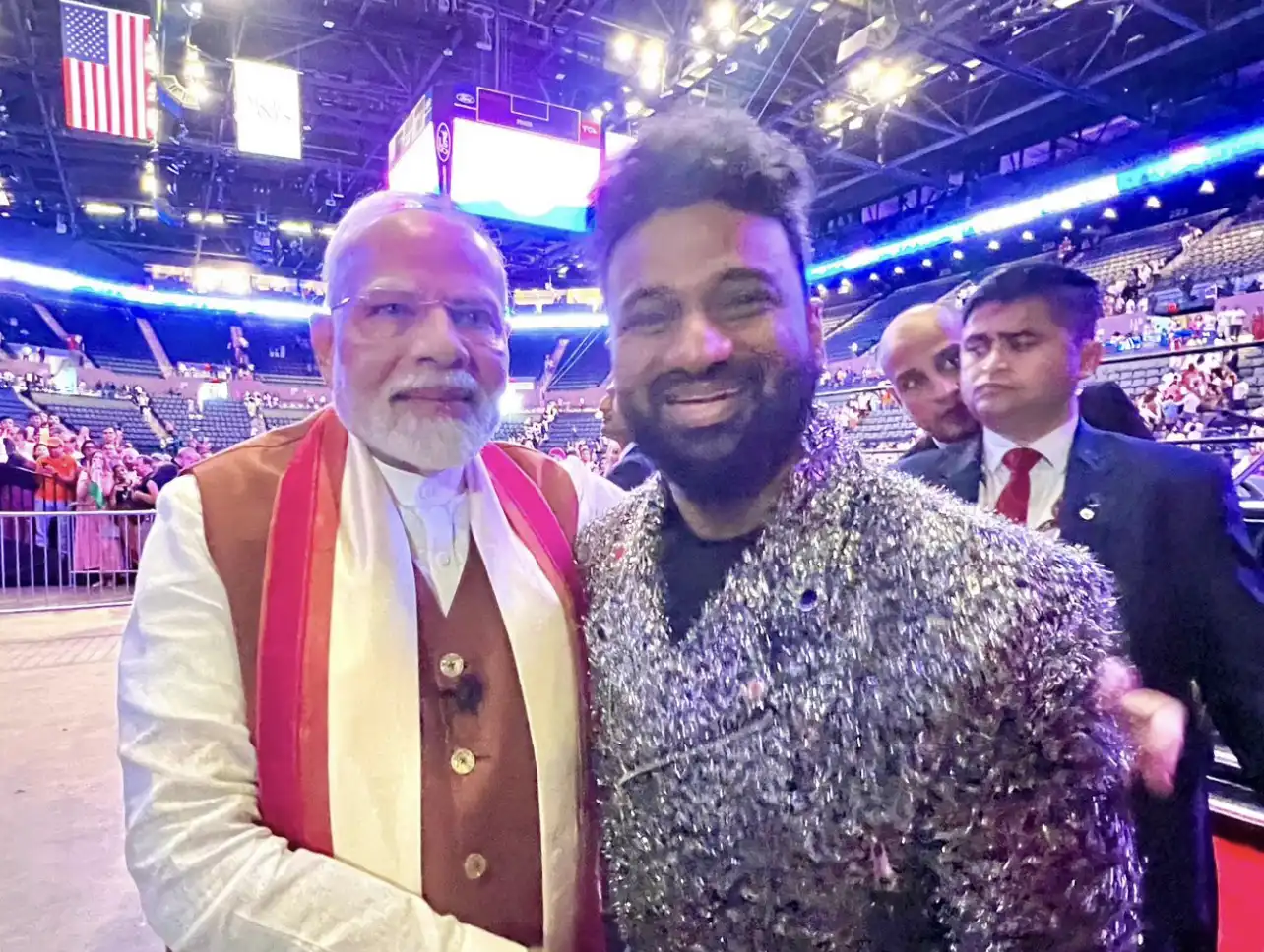 Modi And US event in NY: Rockstar DSP sings 'Har Ghar Tiranga', meets and greets PM Modi
