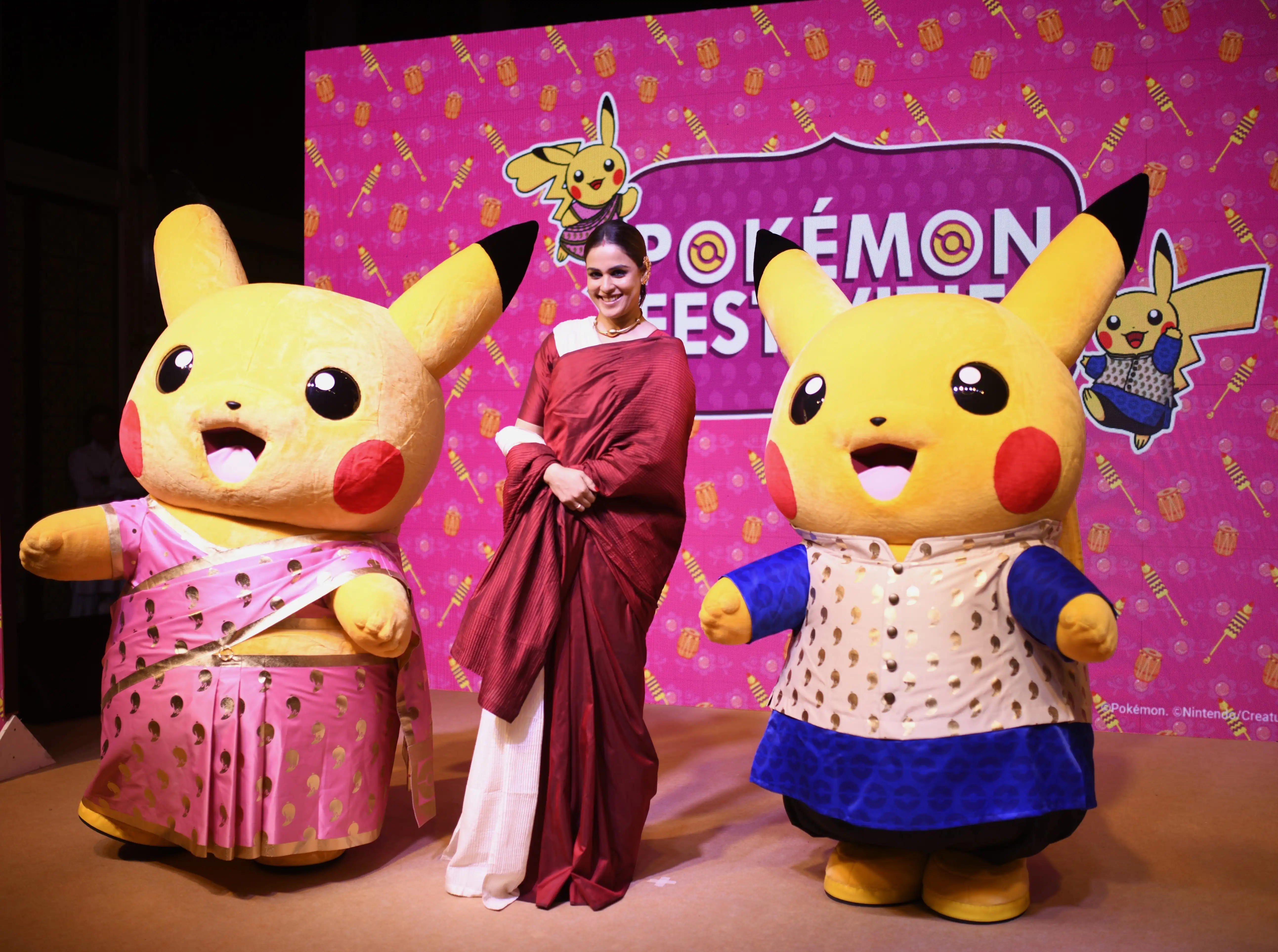 Pikachu goes festive in Indian attire