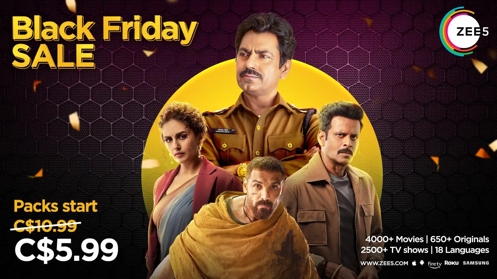 ZEE5 Global Announces Exciting Black Friday  Deals Of Upto 30 % Off