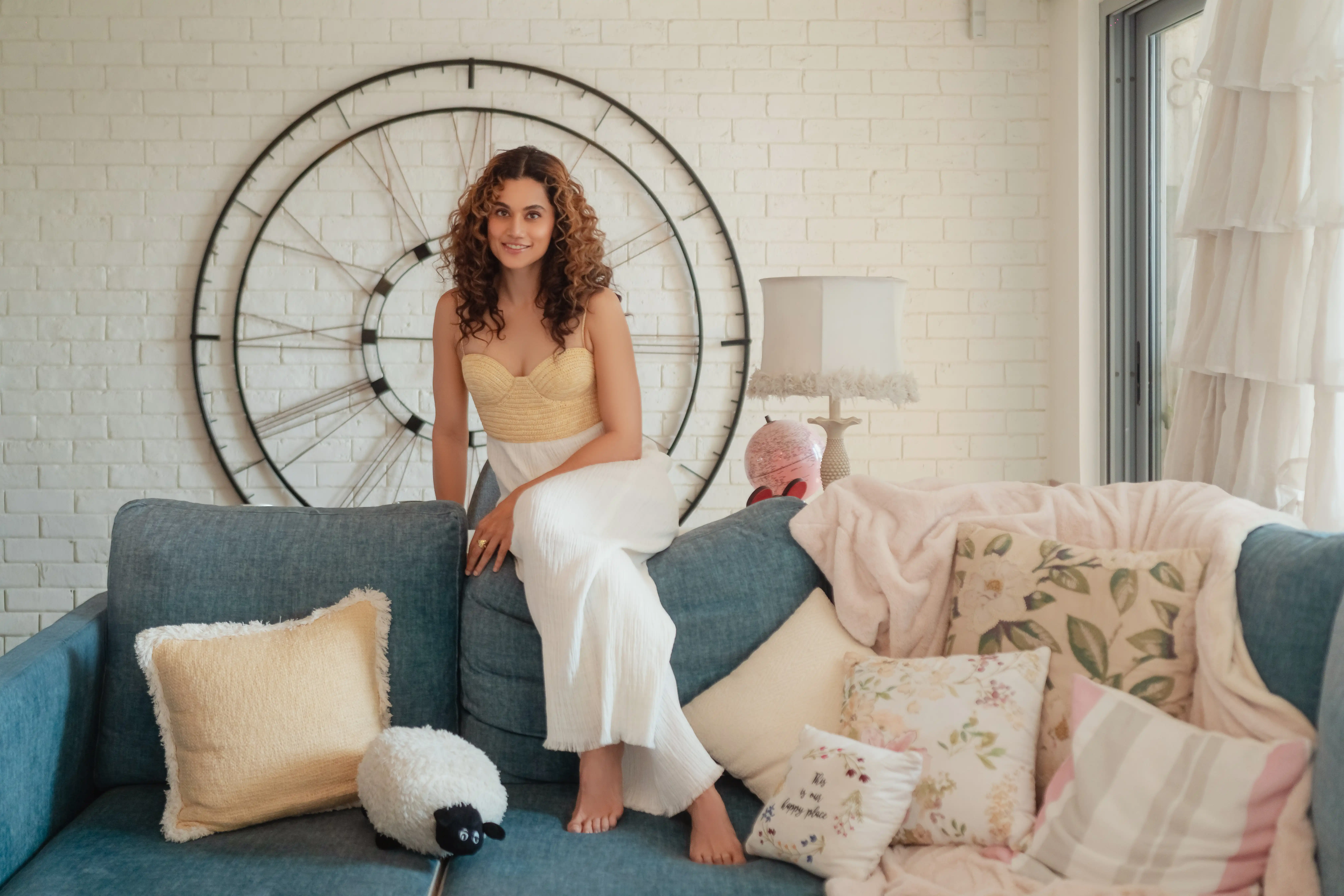 Step inside Taapsee Pannu's personal sanctuary, a blend of culture, creativity, and warmth 