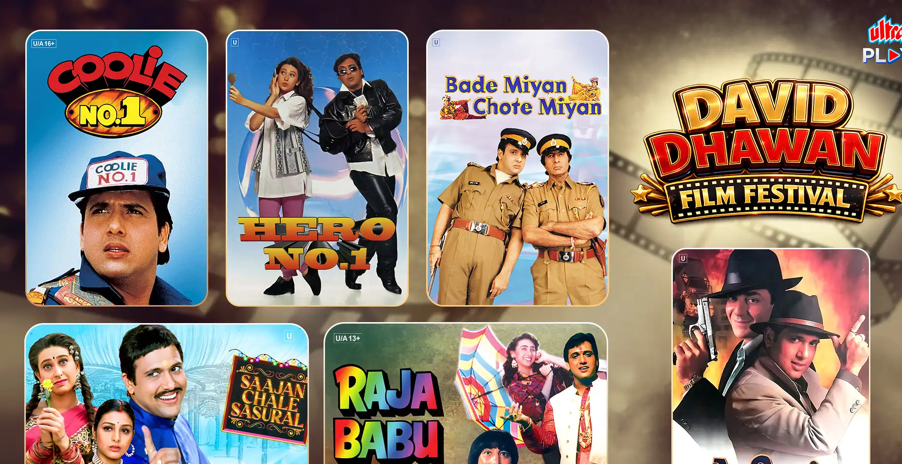 Ultra Play OTT Announces ‘David Dhawan’s No.1 Comedy Universe’