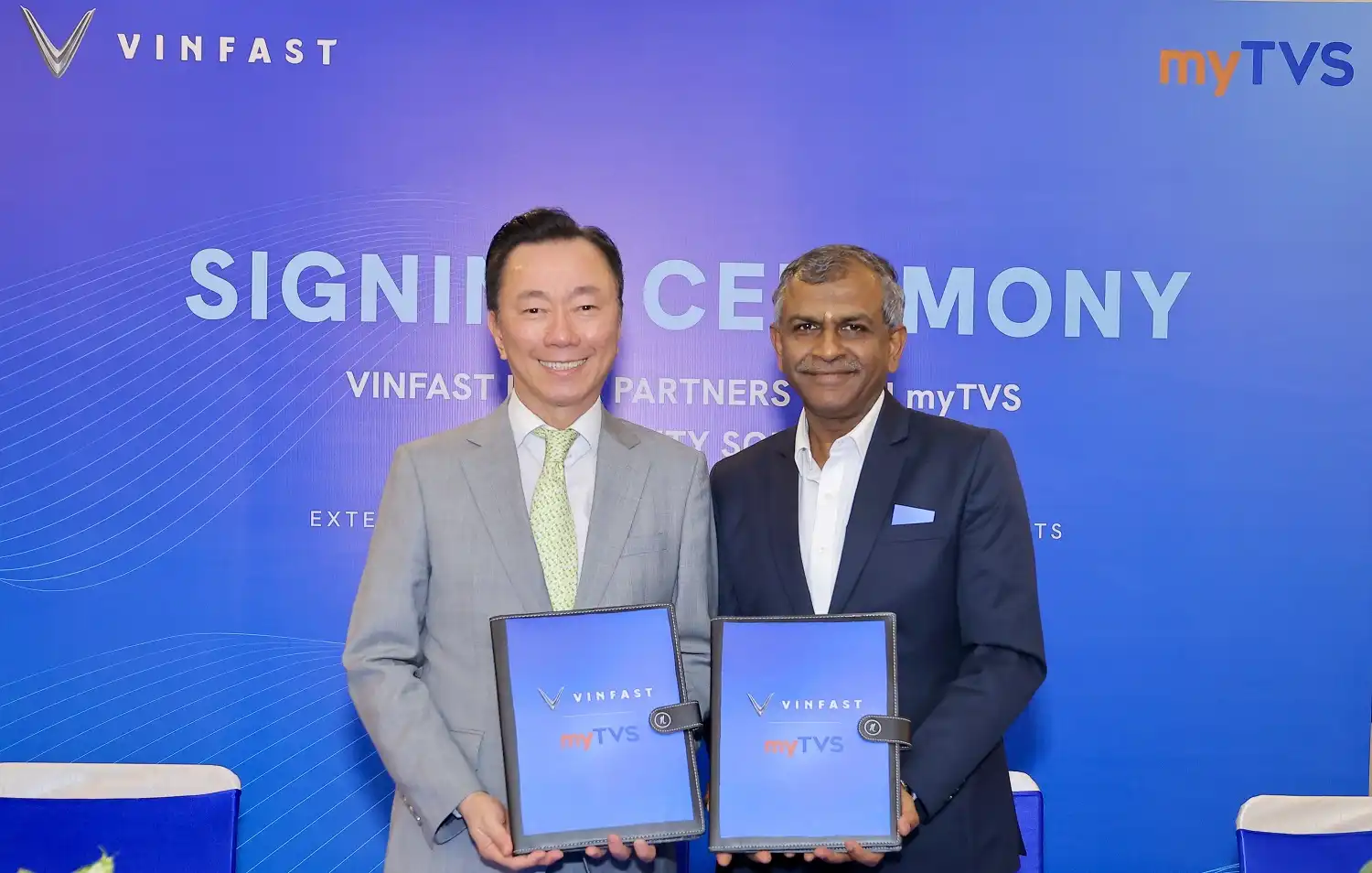 Vinfast Signs INFAST  myTVS To Build Robust After-Sales Service Network Across India