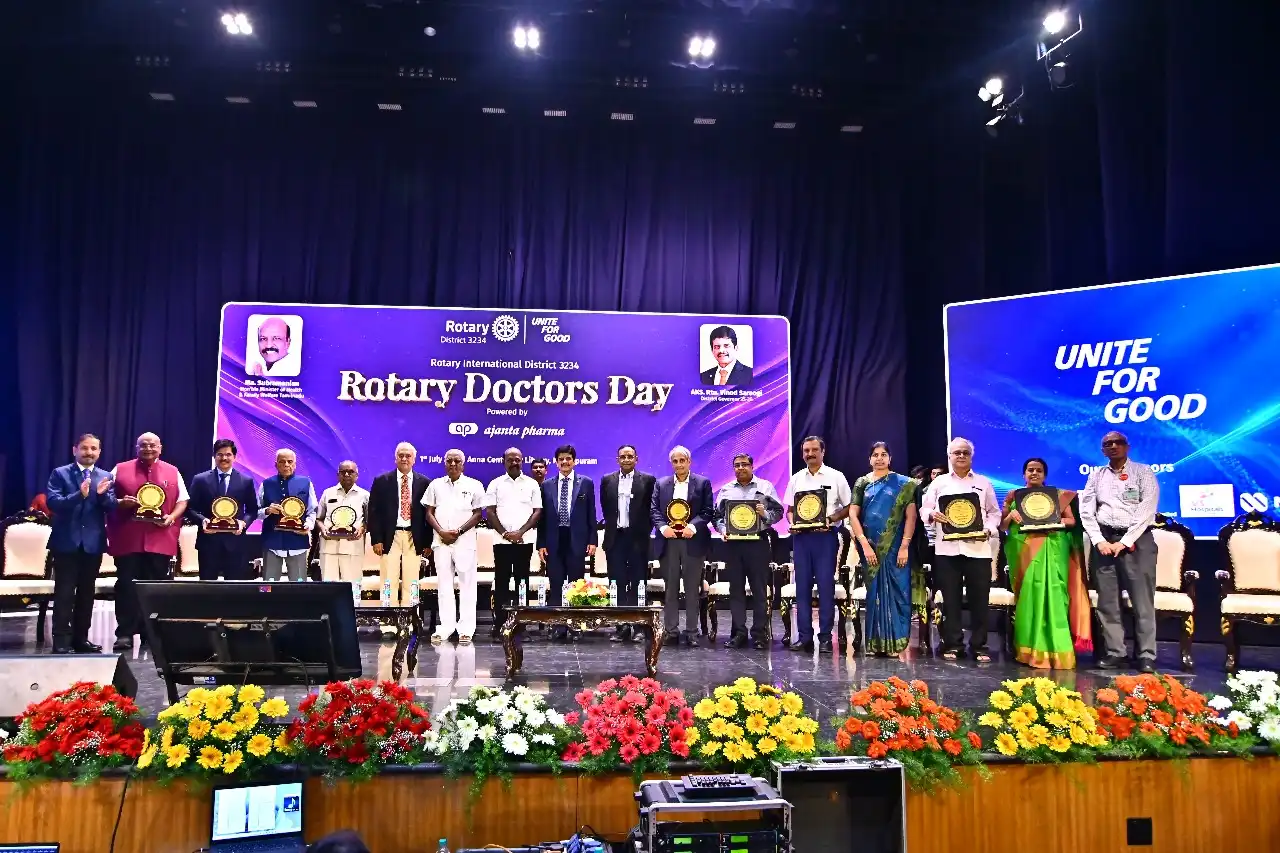 Rotary District 3234 Successfully Hosts Grand Felicitation Ceremony Honouring Doctors