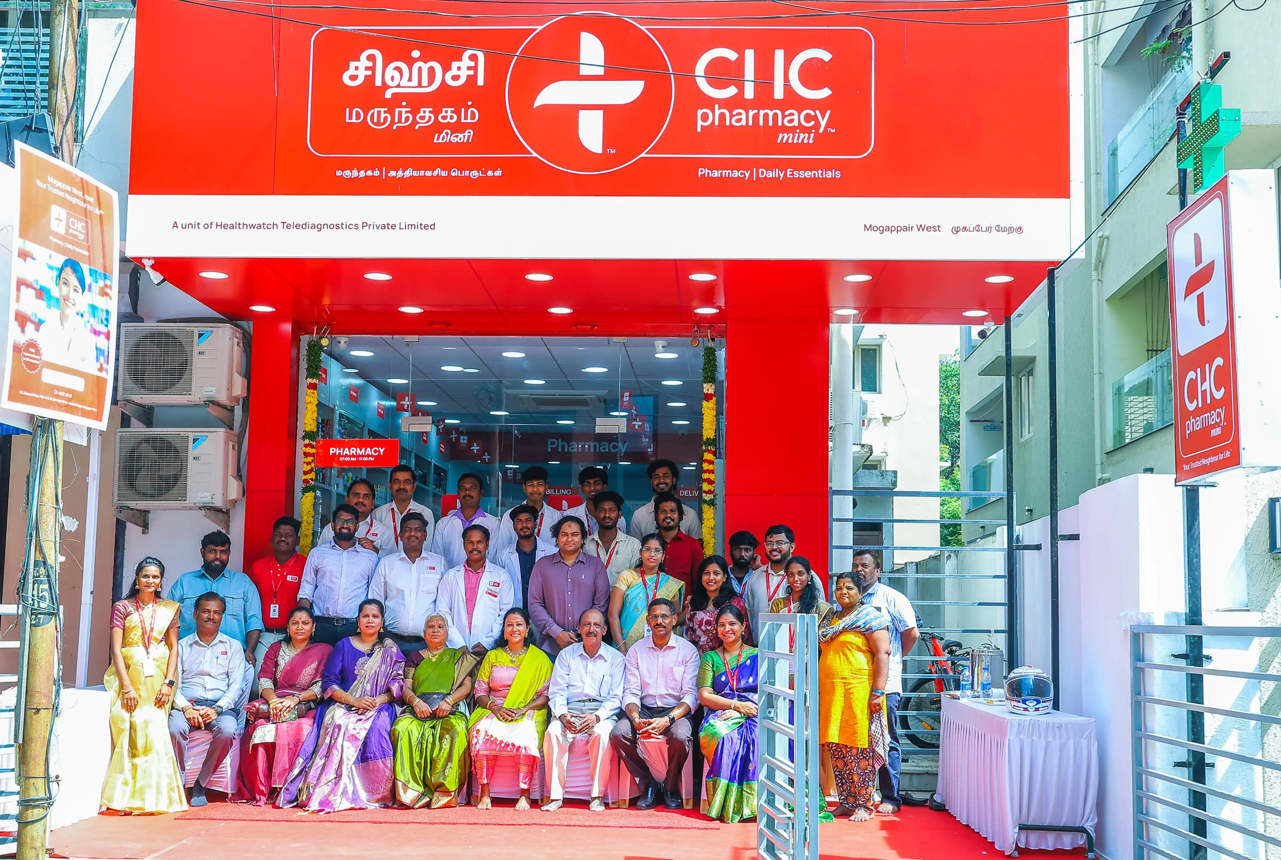 CHC Pharmacy opens a third branch in Chennai in Mogappair West