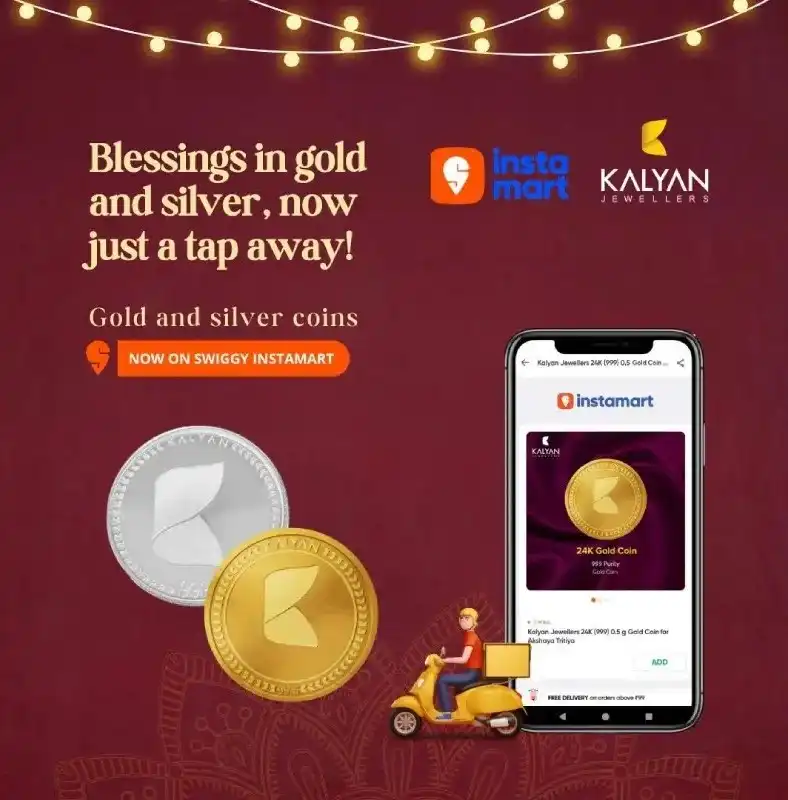 Instamart partners with Kalyan Jewellers to deliver Gold and Silver Coins