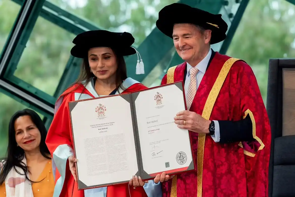 Rani Mukerji conferred Honorary Doctor of Letters by La Trobe University