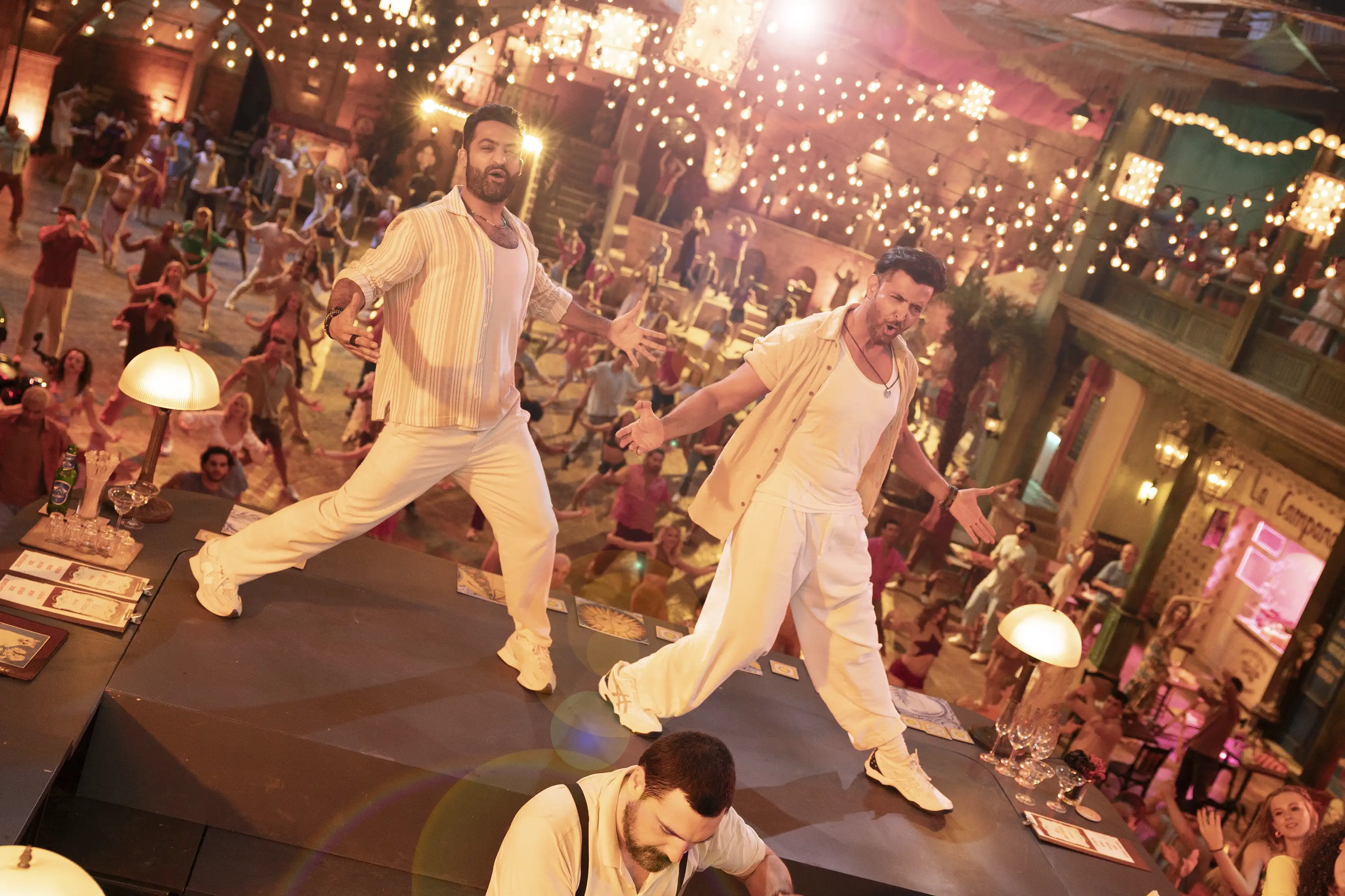 Yash Raj Films releases the glimpse of the hugely anticipated Hrithik vs NTR dance off Janaabe Aali!