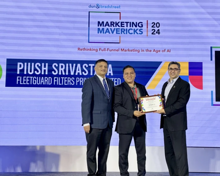 Piush Srivastava Of Fleetguard Filters Pvt. Ltd, Awarded 'Marketing Maverick' 