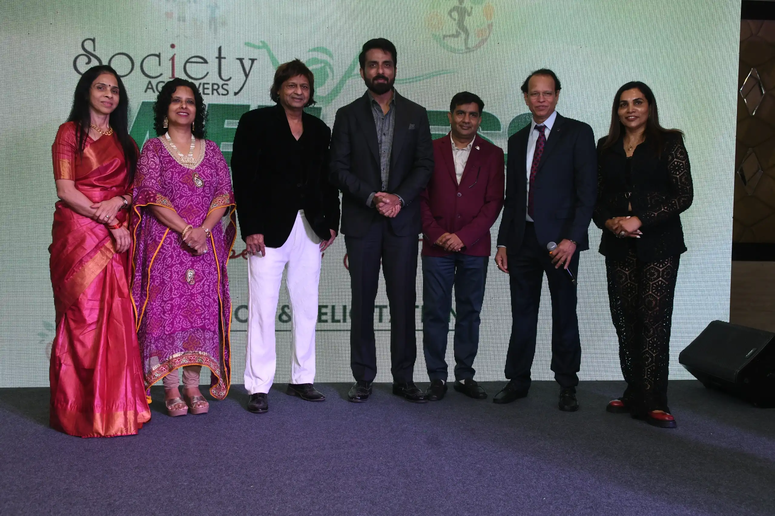 Sonu Sood, Dr Bhushan Gagrani, Ashok Dhamankar at Society Special Edition Launch