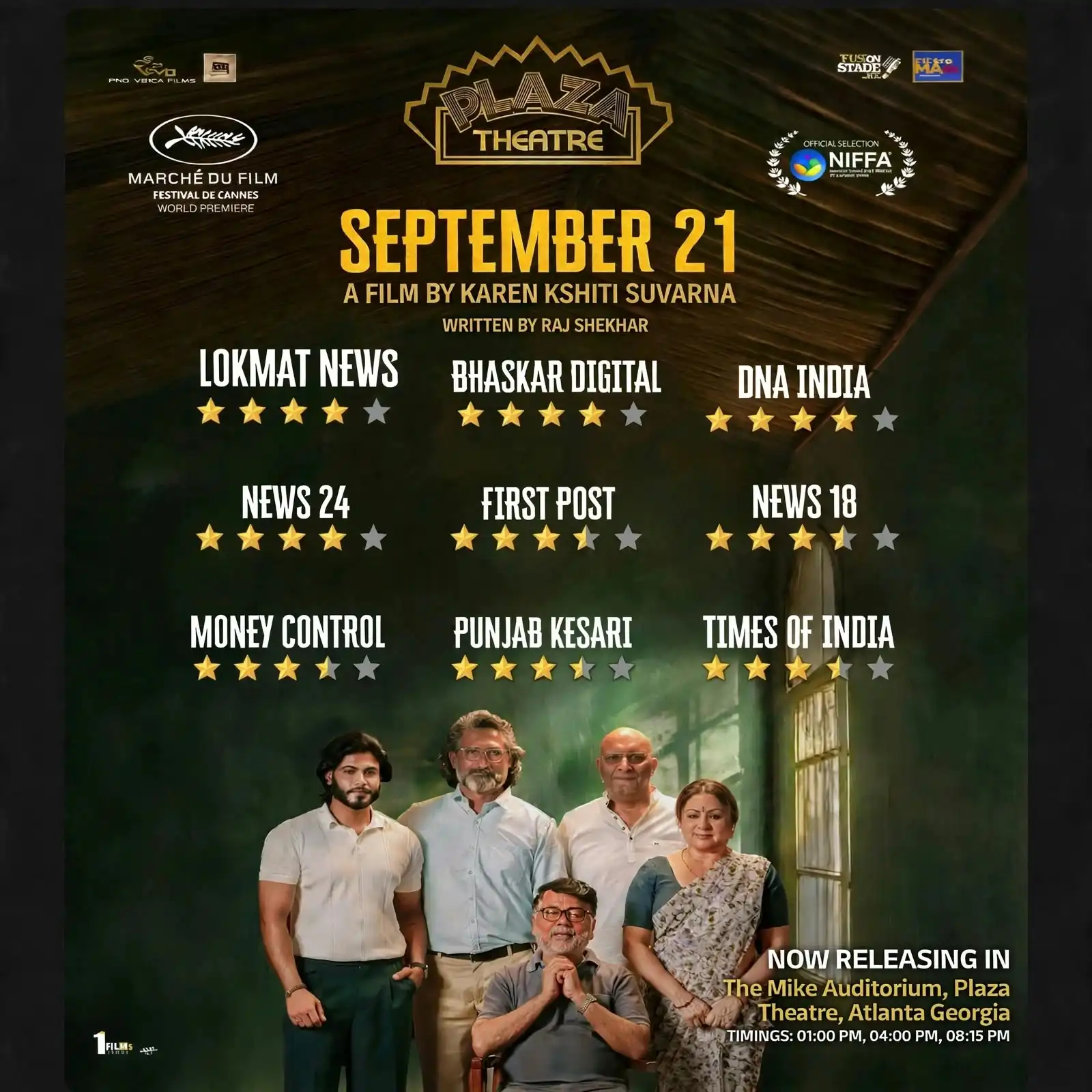 Director Karen Kshiti Suvarna’s Award-Winning Film SEPTEMBER 21 To Screen At Plaza Theatre, Atlanta