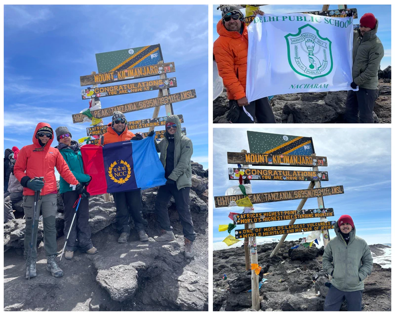 16-Year-Old Preetham Goli, led by Satyarup Siddhanta, successfully summits Mount Kilimanjaro