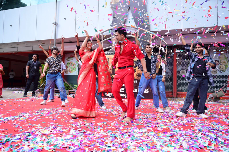 25 ft poster launch for Ankit Mohan starter Babu