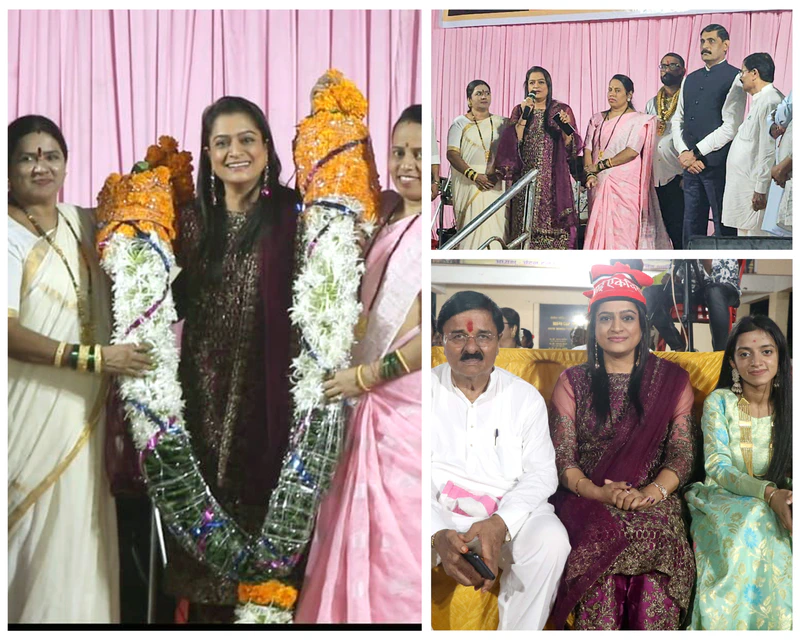Actor Ekta Jain and Navi Mumbai Municipal Commissioner Kailash Shinde Attend Narali Poornima Celebration