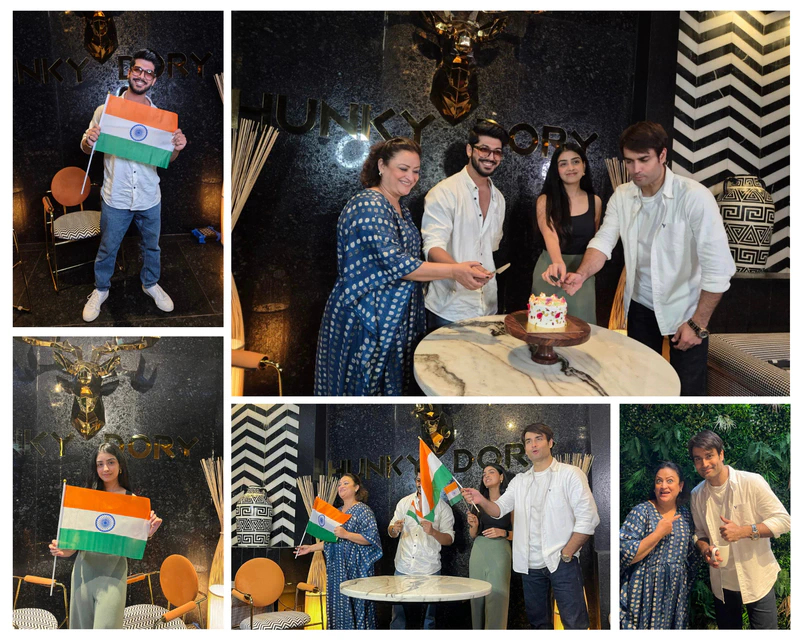Actors Vivian Dsena, Sheezan Khan, and More Celebrate Independence Day at Hunky Dory