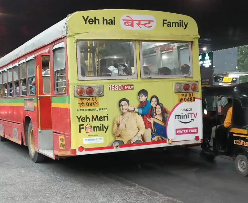 Amazon miniTV unveils an intriguing OOH campaign featuring BEST buses 