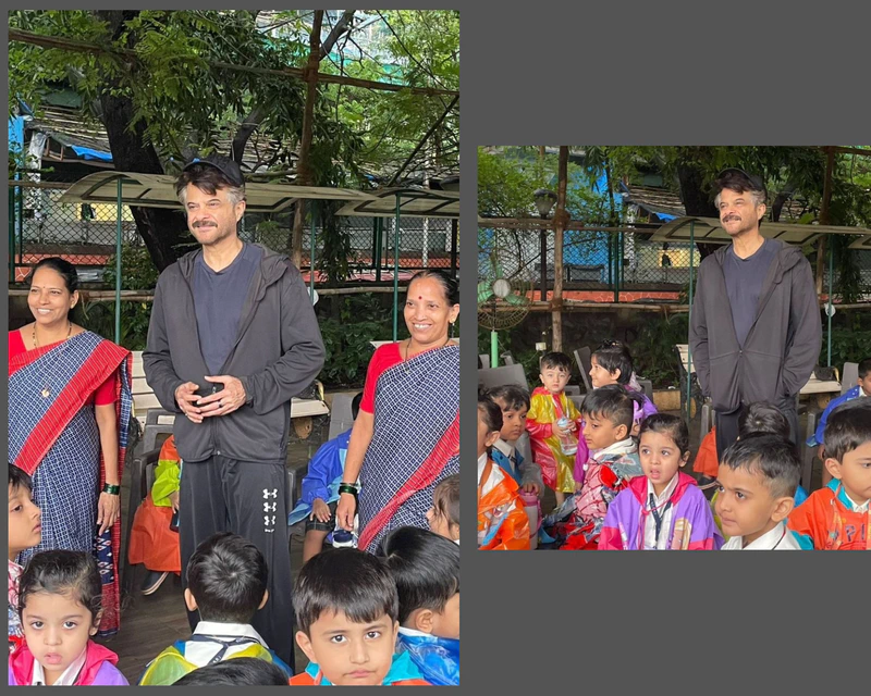 Anil Kapoor enjoys a wholesome moment with school kids, shares pics