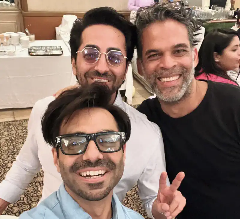 Aparshakti’s selfie with Ayushmann and Vikramaditya Motwane sparks collaboration rumours 