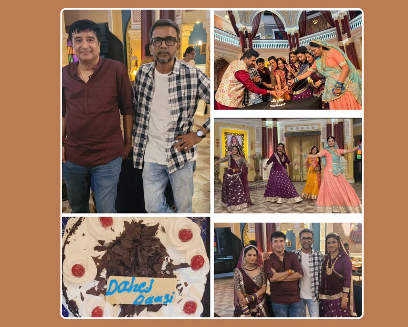 Cake Cutting and Media Interactions on the Set of Do Dooni 4 Films’ Dahej Daasi