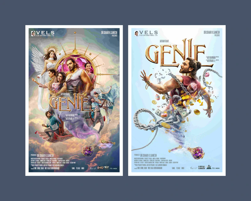 Check out the interesting posters of Jayam Ravi’s Genie