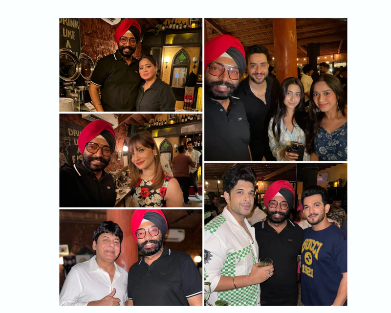   Chef Harpal Singh Sokhi Spotted Partying with Cast of Laughter Chefs