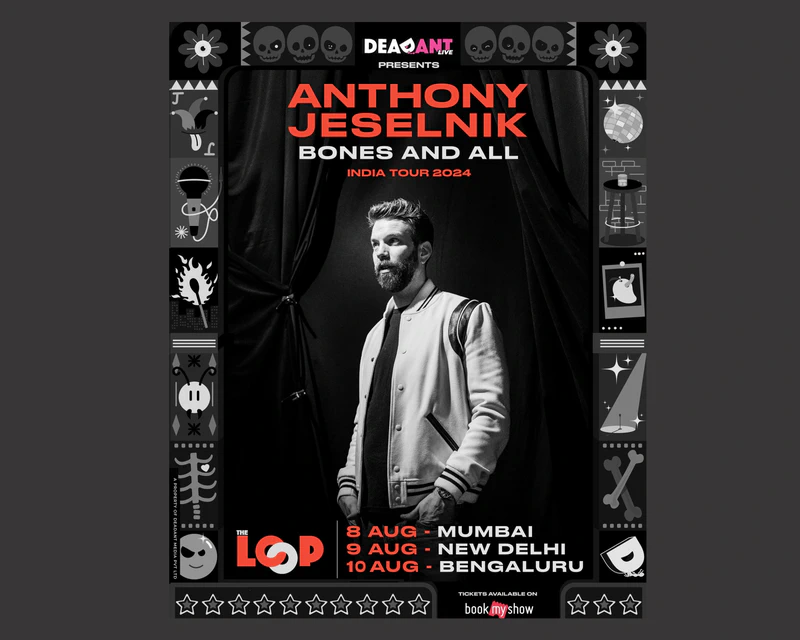 DeadAnt Live announces American Comedian Anthony Jeselnik’s debut tour in India 