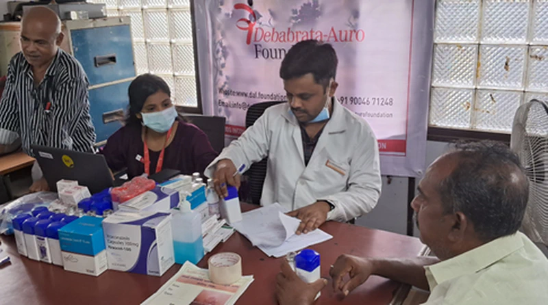 Debabrata Auro Foundation And The Esthetic Clinics Conducted a Fungal Infection Awareness, Check-Up Camp For 53 BMC Safai Karmchari