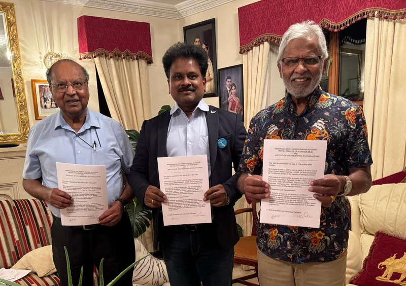 Dr Polisetty inks pact with UK’s oldest College of Ayurveda for strategic collaboration