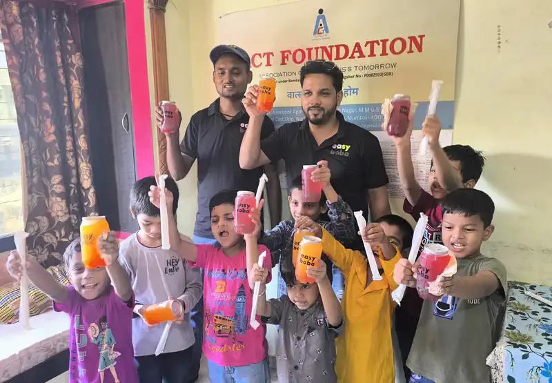 Easy Boba Brings Refreshing Boba Tea & Coffee to Children at ACT Foundation in Mumbai