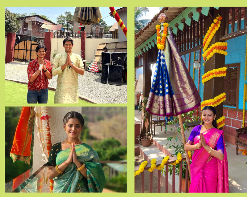 Gudi Padwa Festivities On Sets of Zee Marathi Shows!