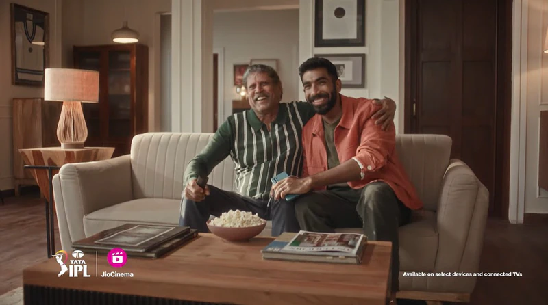 Jasprit Bumrah and Kapil Dev Turn Teammates for TATA IPL 2024 on JioCinema