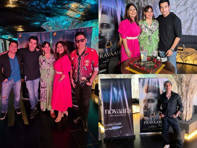 Joyous Celebration at Novaara: 'Pravaah-The Flow' Cast Celebrate Film's Success